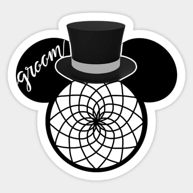 Groom Dream Catcher Sticker by KimsCustomCrafts